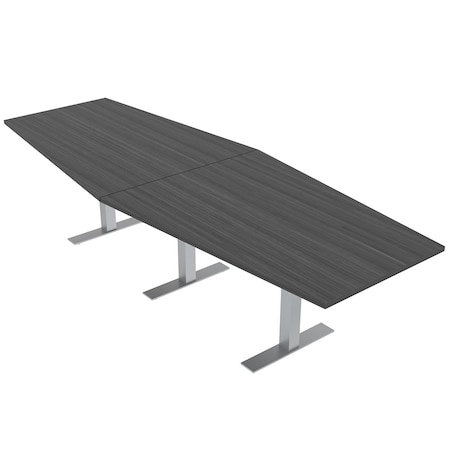 Skutchi Designs 45 in W, 144 in L, 29 in H, Engineered Wood Top, Grey HAR-HEX.IR-46x143-T-ASIANNIGHT